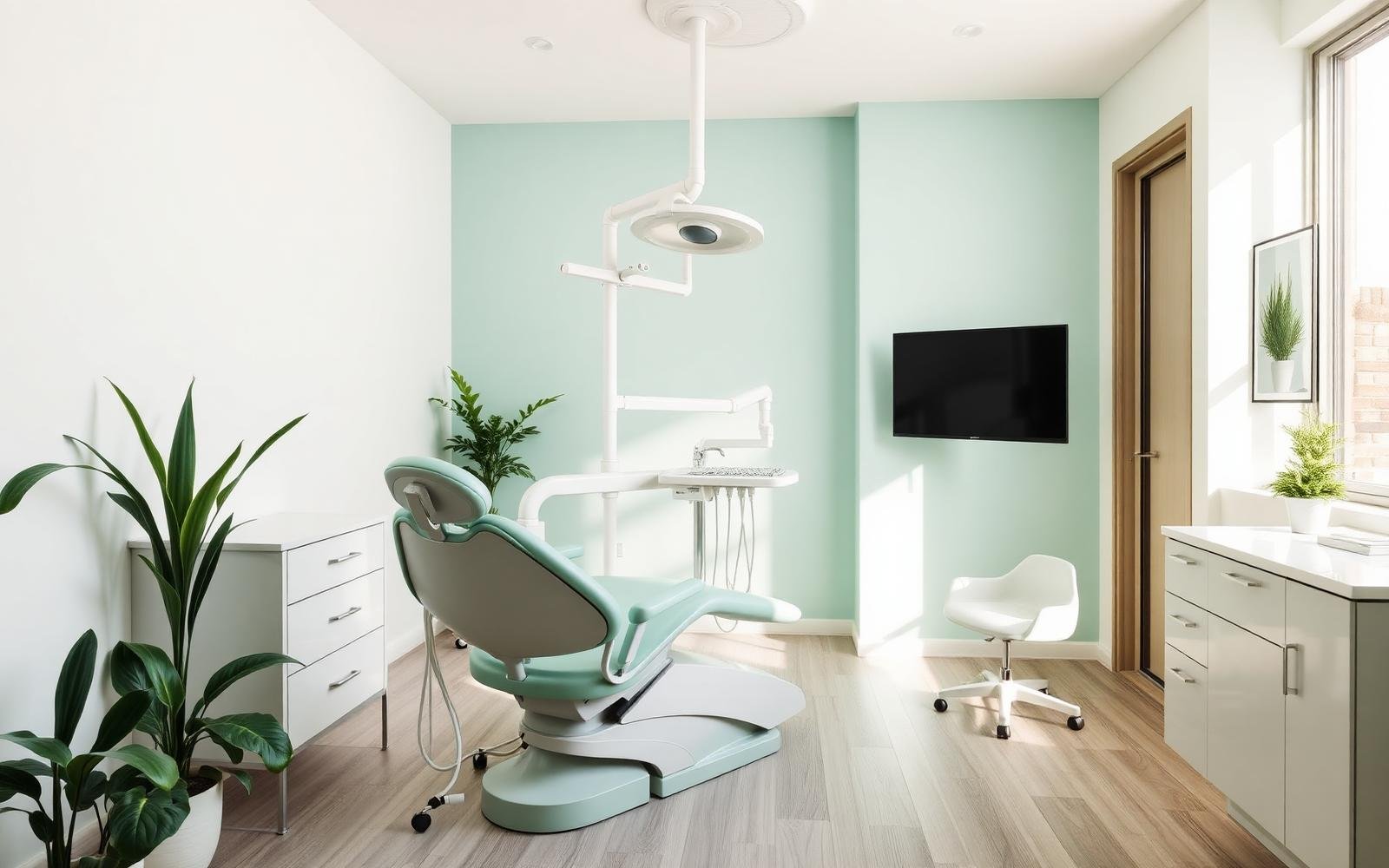 Interior of the modern dental clinic in Jamia Nagar